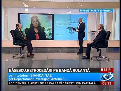 Băsescu, retrocedări pe bandă rulantă