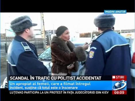 Scandal în trafic între o şoferiţă şi poliţiştii din Neamţ