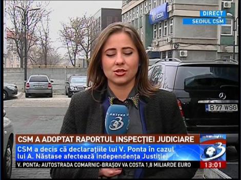 CSM a decis că declaraţiile lui Ponta în cazul lui Năstase afectează independenţa Justiţiei