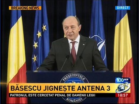 Băsescu jigneşte Antena 3