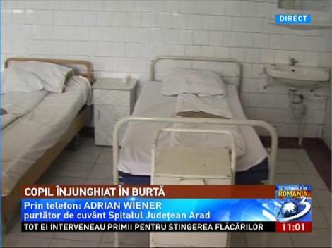 Un băiat de 15 ani a fost înjunghiat în abdomen