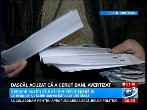 Profesoara de la liceul Kiriţescu din Capitală, acuzată că a cerut şpagă, a primit doar un advertisment