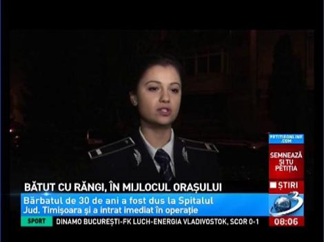 Imagini socante! Batut cu rangi, in mijlocul orasului