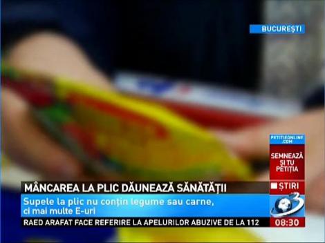 Mancarea la plic dauneaza grav sanatatii