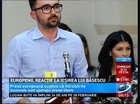 Europenii, reactie la iesirea lui Basescu
