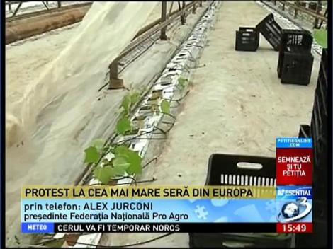 Protest la cea mai mare sera din Europa