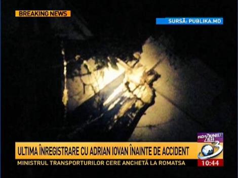 EXCLUSIVITATE! Ultima inregistrare cu Adrian Iovan inainte de accident