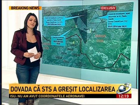 Dovada că STS a greşit localizarea