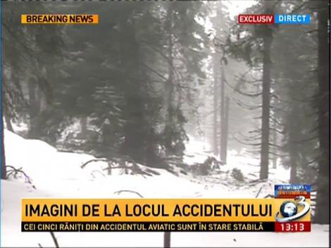 Imagini de la locul tragediei aviatice din jud. Cluj