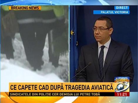 Ponta: Intervenţia de luni a fost un eşec. Cer în CSAT înlocuirea şefului STS. Cătălin Chiper, demis de la MAI