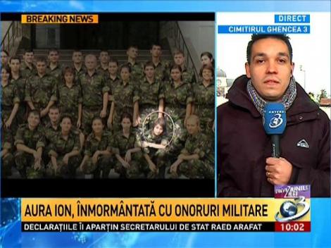 Aura Ion, înmormântată cu onoruri militare