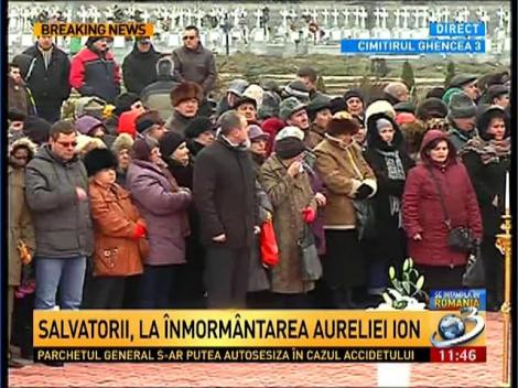 Imagini de la înmormântarea Aurei Ion