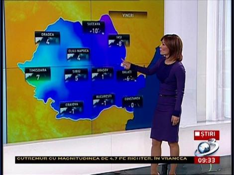 Prognoza meteo pentru următoarele zile!