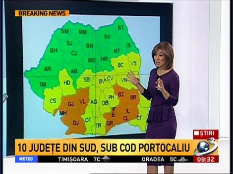 Cod portocaliu de ninsori si viscol