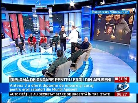 Diploma de onoare pentru eroii din Apuseni