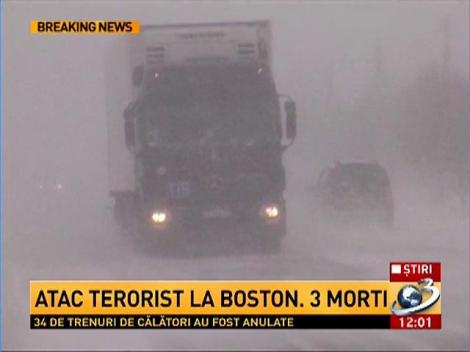 Romania este ingropata in zapada. A1, A2, A3, dar si zeci de drumuri nationale si judetene, inchise