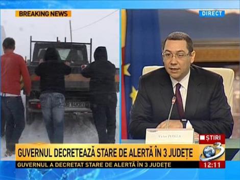 Guvernul decretează stare de urgență în 3 județe: 10.000 de oameni sunt în teren