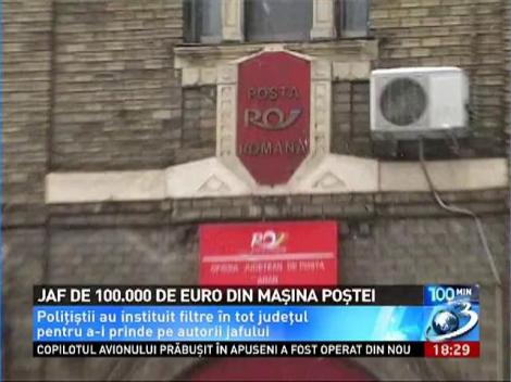 Arad: Jaf de 100.000 de euro din masina Postei