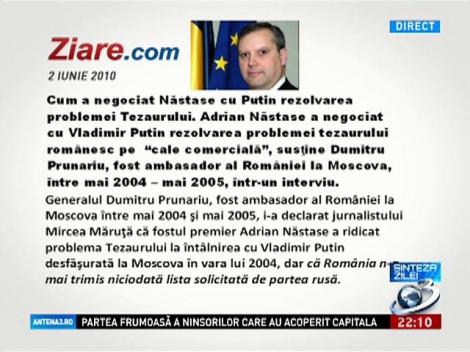 Cum a refuzat presedintele Basescu returnarea tezaurului Romaniei