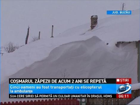 ÎNGROPAŢI de VII în zăpadă, mii de oameni strigă după ajutor. În Buzău, situaţia este de COŞMAR