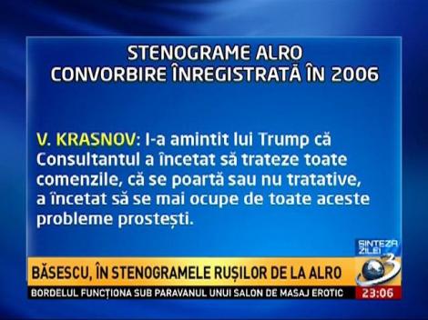 Basescu, in stenogramele rusilor de la Alro