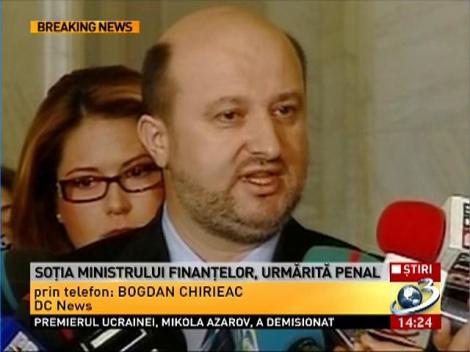 Soția vicepremierul Daniel Chițoiu este urmărită penal