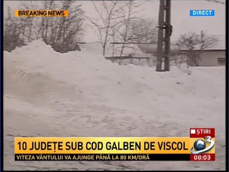 Drumul care face legătura între Brăila și Buzău este blocat de zăpadă