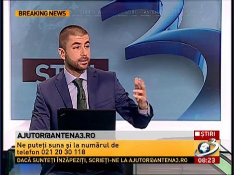 Scrie-ne la adresa de mail ajutor@antena3.ro şi mesajul tău va ajunge la autorităţi