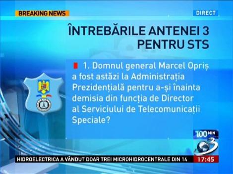 STS nu răspunde la întrebările Antenei 3. Ce l-a deranjat pe Marcel Opriş