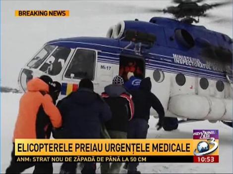 Elicopterele preiau urgențele medicale