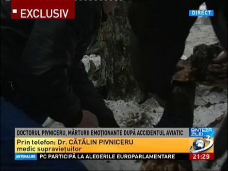 Dr. Pivniceru, mărturii emoţionate după accidentul aviatic: Nu m-am gândit că voi muri