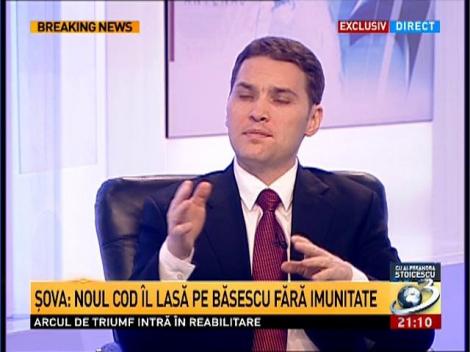 Şova: Noul Cod îl lasă pe Băsescu fără imunitate