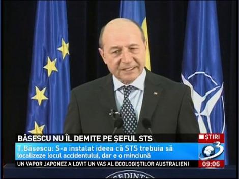 Băsescu nu îl demite pe şeful STS