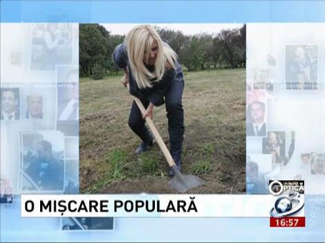 Deziluzia Optică: Elena Udrea la lopată