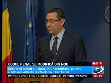 Codul Penal se modifică din nou