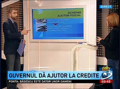 Daily income: Guvernul dă ajutor la credite