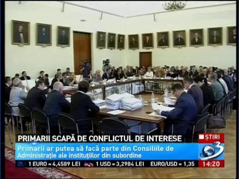Primarii scapă de conflictul de interese
