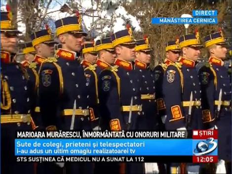 Marioara Murărescu, înmormantată cu onoruri militare