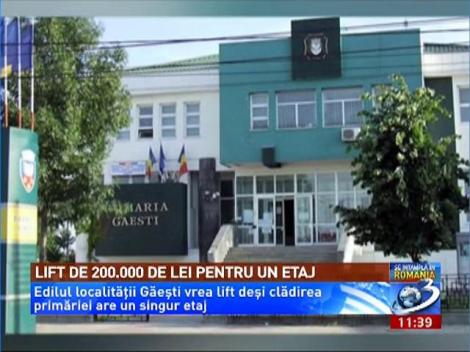 Primarul din Găeşti vrea lift într-o clădire cu un singur etaj