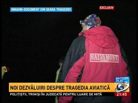 Sinteza zilei: Imagini document din seara tragediei aviatice din Apuseni