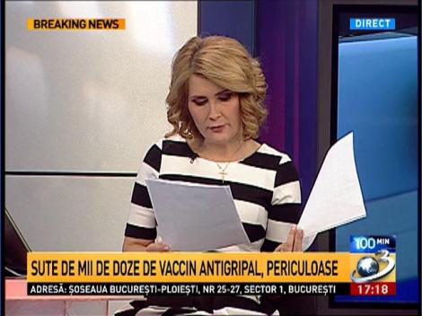 400.000 de doze de vaccin antigripal, periculoase