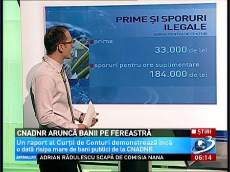 CNADNR arunca banii pe fereastra