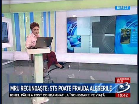 MRU recunoaşte: STS poate frauda alegerile