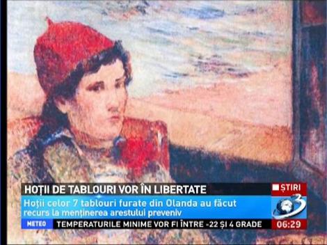Hotii de tablouri vor in libertate