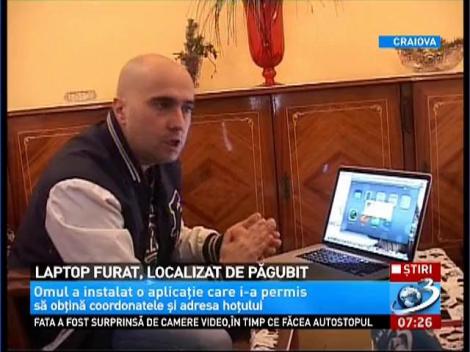 Laptop furat, localizat de pagubit