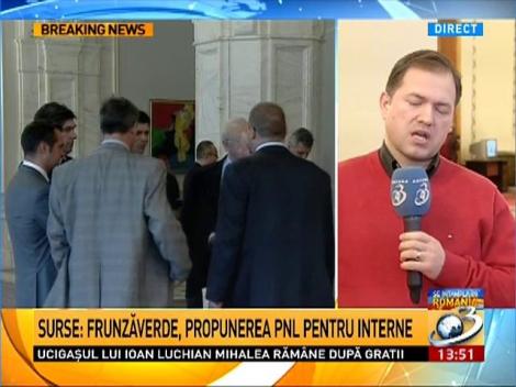 Surse: Frunzaverde, propunerea PNL pentru Interne