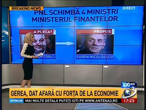 100 de Minute: PNL schimbă 4 miniştri