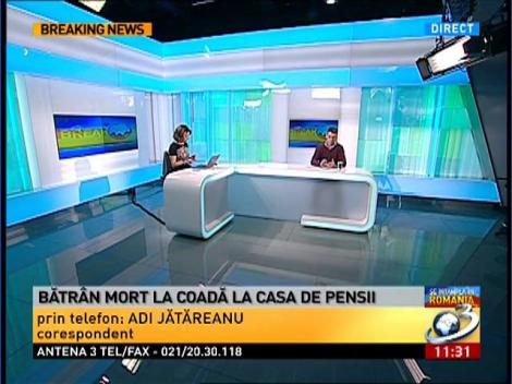 Bătrân mort la coadă la Casa de Pensii din Braşov