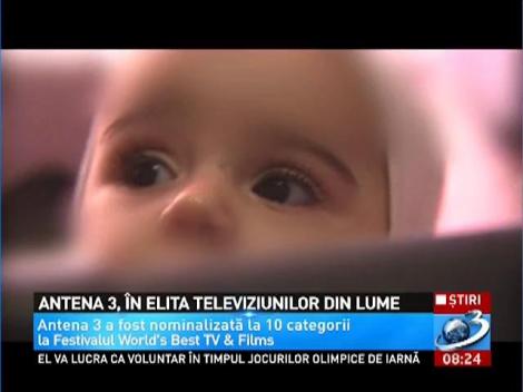 Antena 3, în elita televiziunilor din lume
