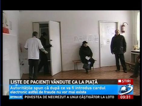 Imagini cu camera ascunsă! Liste de pacienţi, vândute ca la piaţă